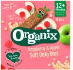 Organix Baton din ovaz integral cu mere si zmeura 12+ Bio, 6x23g, Organix