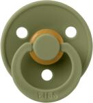 BIBS Suzeta din latex cu tetina rotunda 0 luni+ Colour Olive, 1 bucata, Bibs