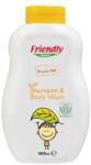 Friendly Organic Sampon si gel de dus cu ovaz pentru bebe, 400ml, Friendly Organic