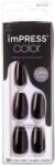 Kiss Unghii false Impress All Black, 30 bucati, Kiss - drmax