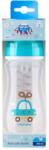 Canpol babies Biberon anticolici cu gat larg EasyStart Exotic Animals Albastru, 300ml, Canpol babies