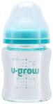 U-Grow Pachet Biberon de sticla 120ml + Tetine 2 bucati, U-Grow