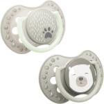 LOVI Suzeta din silicon Dynamic Buddy bear pentru 6-18 luni, 2 bucati, Lovi