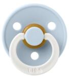 BIBS Suzeta fosforescenta din latex cu tetina rotunda 6 luni + Baby Blue Colour Glow, 1 bucata, Bibs