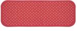 Sanger Covoras antiderapant din cauciuc natural pentru cada cu ventuze pentru fixare Rosu, 96x34 cm, Sanger