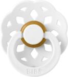 BIBS Suzeta din latex cu tetina rotunda 0 luni+ Boheme White, 1 bucata, Bibs