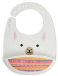 Skip Hop Bavetica de silicon Fold&Go Zoo Lama, 1 bucata, Skip Hop Bavata