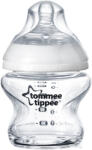 Tommee Tippee Biberon din sticla cu tetina din silicon si autosterilizare pentru 0 luni+ Natural Start, 150ml, Tommee Tippee