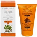 L’Erbolario Crema Sun cu morcov + susan si karite SPF30, 125ml