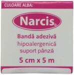 Narcis Banda adeziva alba pe suport textil 5cm x 5m, 6 bucati, Narcis