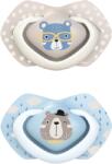 Canpol babies Suzeta albastra din silicon Bonjour Paris 18 luni+, 2 bucati, Canpol babies