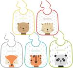 Baby-Nova Set bavete din bumbac cu interior impermeabil, 5 bucati, Baby Nova Bavata