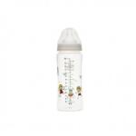 Minut Biberon din sticla borosilicat cu gat larg 3 luni+ Baby, 300ml, Minut