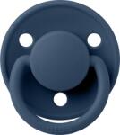 BIBS Suzeta din silicon cu tetina rotunda marime universala (0-3 ani) De Lux Steel Blue, 1 bucata, Bibs