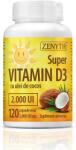 Zenyth Pharmaceuticals Super Vitamina D3 cu ulei de cocos, 120 capsule, Zenyth