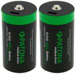 PATONA PREMIUM LR20 (D) 4000 mAh, USB-C töltéssel, 2db (PT1412)