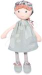 Doudou Păpușa Emie Having Fun Jolijou 36 cm cu păr roz în rochie verde din material fin de la 5 ani (JJ6018) Papusa