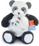 Doudou Panda de pluș cu pui Panda Unicef Collection Doudou et Compagnie în ambalaj cadou albă 25 cm de la 0 luni (DC3987)