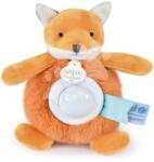 Doudou Vulpiță de pluș cu lumină Fox Nightlight Unicef Collection Doudou et Compagnie în ambalaj cadou portocalie 15 cm de la 0 luni (DC3992)