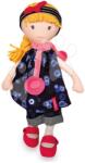 Doudou Păpușa Lulubelle Having Fun Jolijou 36 cm 30 cm cu păr blond în rochie neagră din material fin de la 5 ani (JJ6015) Papusa
