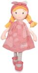 Doudou Păpușa Suzette Having Fun Jolijou 36 cm cu păr blond în rochie roz din material fin de la 5 ani (JJ6019) Papusa