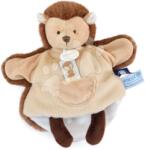 Doudou Arici de pluș pentru teatru de păpuși Hedgehog Hand Puppet Unicef Collection Doudou et Compagnie în ambalaj cadou maro 25 cm de la 0 luni (DC3989)