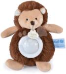 Doudou Arici de pluș cu lumină Hedgehog Nightlight Unicef Collection Doudou et Compagnie în ambalaj cadou maro 15 cm de la 0 luni (DC3995)
