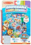 Melissa & Doug M&D, Kreatív Játék, Pufi Matrica Füzet, Mancs Őrjárat, Kaland Öböl