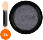 Luxorise Set 2 x Pigment Unghii Laser Luxorise, Black Diamond (TOT-2xTBY-L5537)