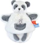 Doudou Plüss panda kesztyűbáb Panda Hand Puppet Unicef Collection Doudou et Compagnie ajándékcsomagolásban fehér 25 cm 0 hó-tól (DC3990)