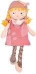 Doudou Rongybaba Eva Having Fun Jolijou 30 cm szőke rózsaszín ruhában puha textilből 5 évtől (JJ6014)
