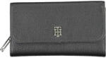 Tommy Hilfiger nagyméretű női pénztárca, Th Element nagy szárnyas pénztárca AW0AW13663, fekete