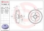BREMBO Tambur frana BREMBO 14. B422.10 - centralcar