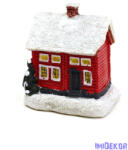  Téli házikó figura közepes 7, 5x8x6cm - H