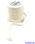  Bolyhos textil szalag 10mm x 4, 11m - Törtfehér
