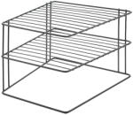 Metaltex ЕТАЖЕРКА ЪГЛОВА PALIO LAVA 25x25x19см ЧЕРЕН МАТ (36.13.02)