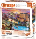 KS Games - Puzzle Neon Capital, Paris Las Vegas - 1 500 piese Puzzle