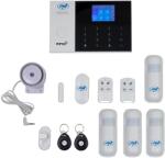 PNI Kit Sistem de alarma wireless PNI SafeHouse HS550 Wifi GSM 3G si 3 senzori de miscare HS003 suplimentari (PNI-HS550-3)