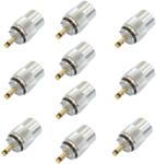 PNI Set cu 10 bucati mufa PNI PL259 pentru cablu RG213 pin central aurit 9 mm (PNI-259-9-110)