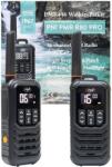 PNI Statie radio portabila PNI PMR R80 PRO, set cu 2 bucati, 0.5W, 16 canale, Waterproof IP67, cu lanterna LED, buton SOS, VOX, USB- (PNI-PMR-R80) Statii radio