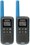 DECROSS Statie radio portabila PMR PNI Decross DC63 Blue, 446MHz, 0.5W, 16CH, 1000mAh NiMH, IPx4, set 2 bucati (PNI-DC63-B) Statii radio