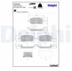 DELPHI set placute frana, frana disc DELPHI LP5045EV (LP5045EV)