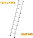 ROTOR Стълба алуминиева, 1x8 стъпала, 2.16 м, ROTOR KME108 (KME108)