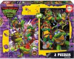 Educa Puzzle Educa din 2 x 500 piese - Țestoasele Ninja (EDU19916) Puzzle