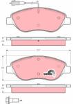 TRW set placute frana, frana disc TRW COTEC GDB1484 (GDB1484)