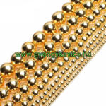  Arany Hematit (sötét) Ásványgyöngy 8mm