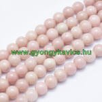  Rózsaszín Opál (egyszínű) Ásványgyöngy 10mm