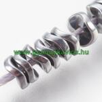  Ezüst Hematit Hullámos Korong Ásványgyöngy 4x1, 5mm