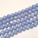  Szintetikus Kék Achát Ásványgyöngy 10mm