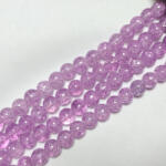  Roppantott Lila (világos) Üveg Hegyikristály Másolat Gyöngy Gyöngyfüzér 8mm